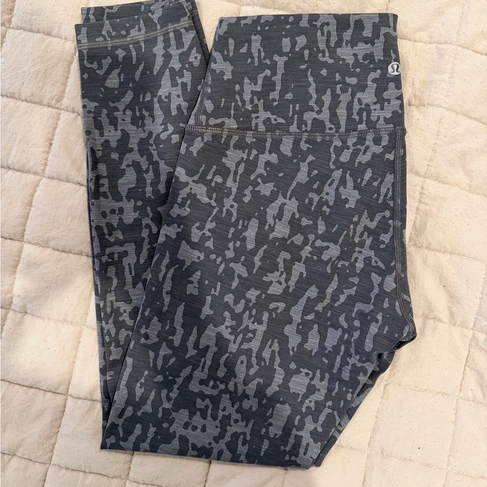 lululemon athletica Gray Patterned Leggings